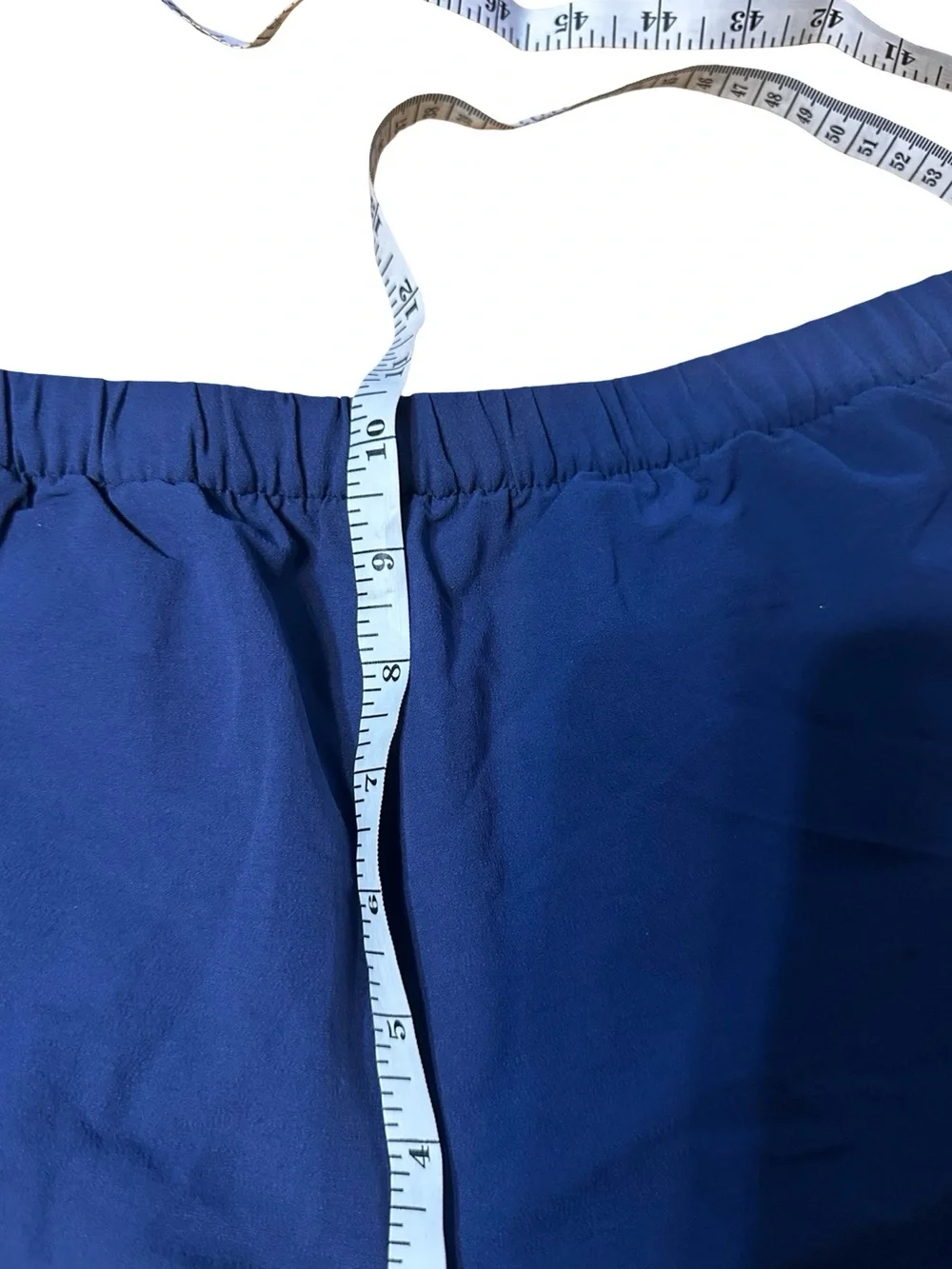 Tracksmith Navy Blue Wool Blend Sport Shorts Size Small Zip Pockets Running